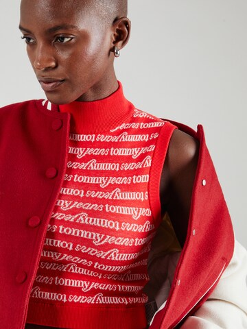 Tops en tricot Tommy Jeans en rouge
