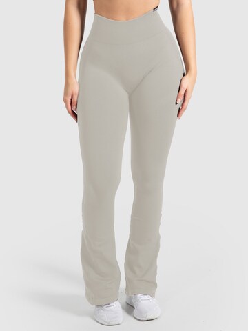 Smilodox Flared Leggings in Beige: front