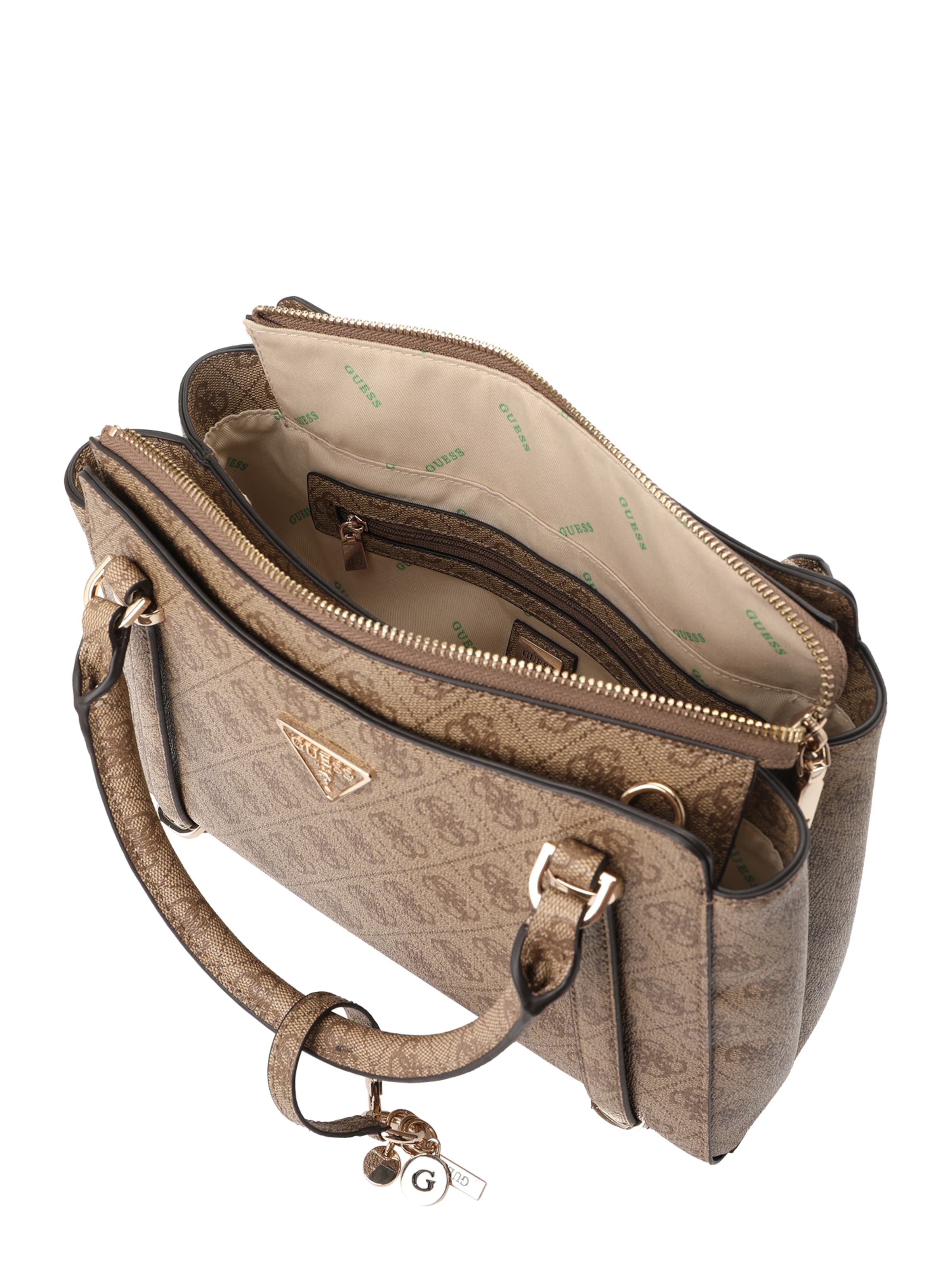 GUESS Käsilaukku 'Erica' värissä ruskea