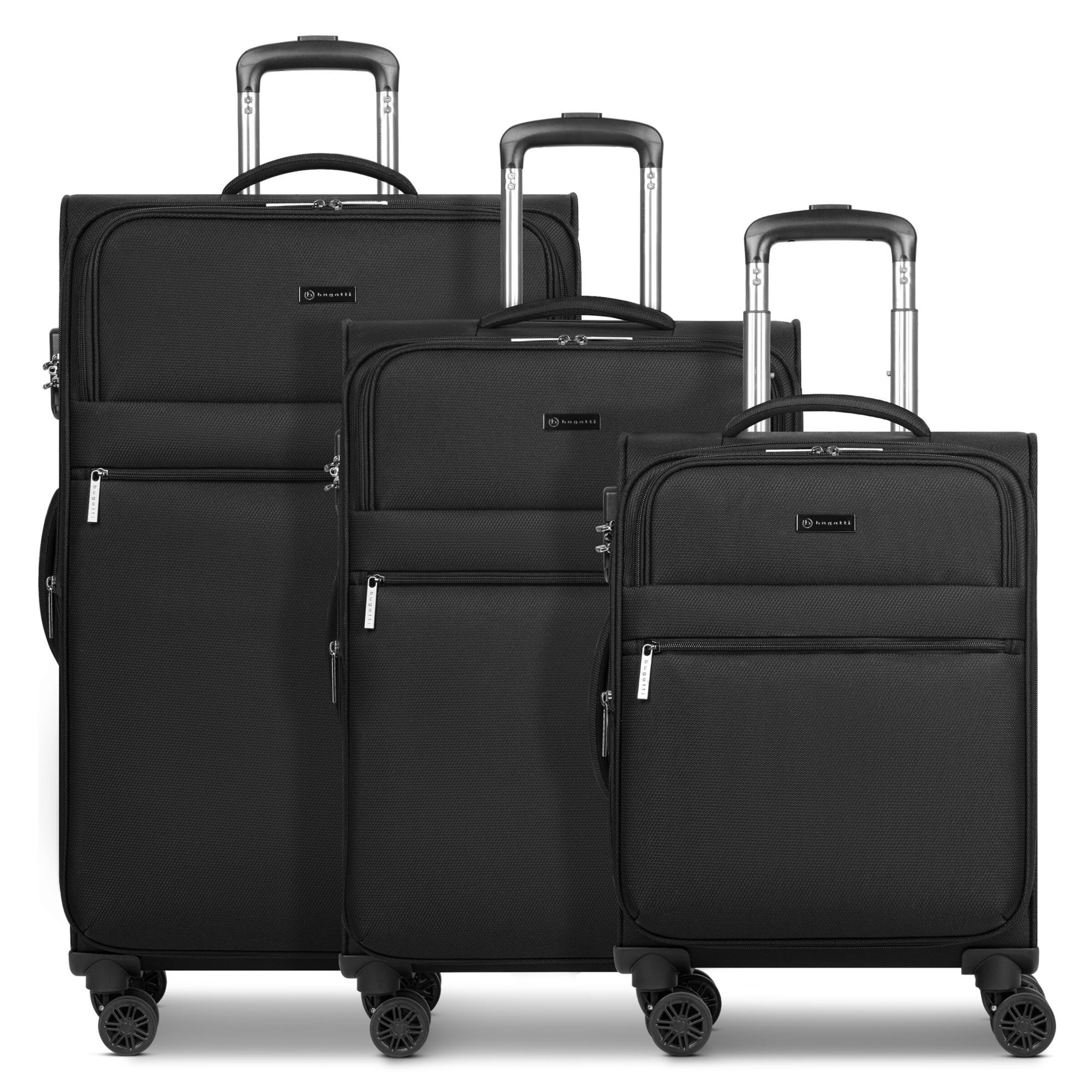 Ensemble de bagages 'Valencia' bugatti en noir : devant