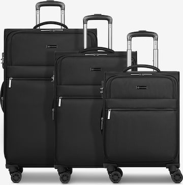 Ensemble de bagages 'Valencia' bugatti en noir : devant