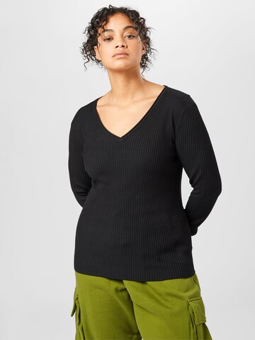 ONLY Carmakoma Sweater 'Simone' in Black: front