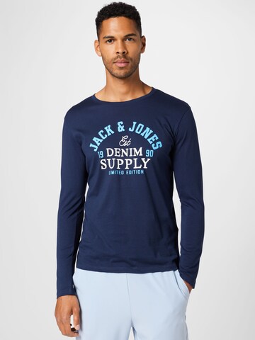 T-Shirt JACK & JONES en bleu : devant