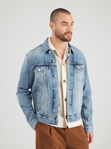 Calvin Klein Jeans Prehodna jakna 'ANDREW' | modra barva: sprednja stran