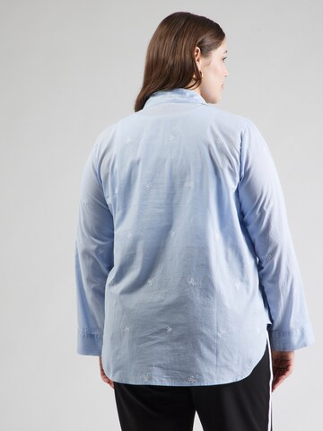 ONLY Carmakoma Blouse 'CARNEW LINA GRACE' in Blue
