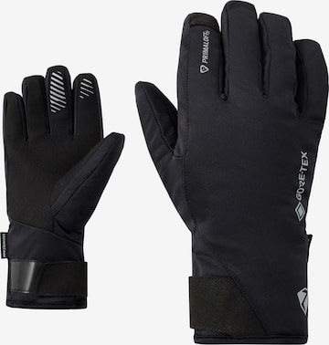 ZIENER Sporthandschuhe 'DIKS-Z GTX PR TOUCH+ GORE PLUS WARM ' in Schwarz: Vorderseite