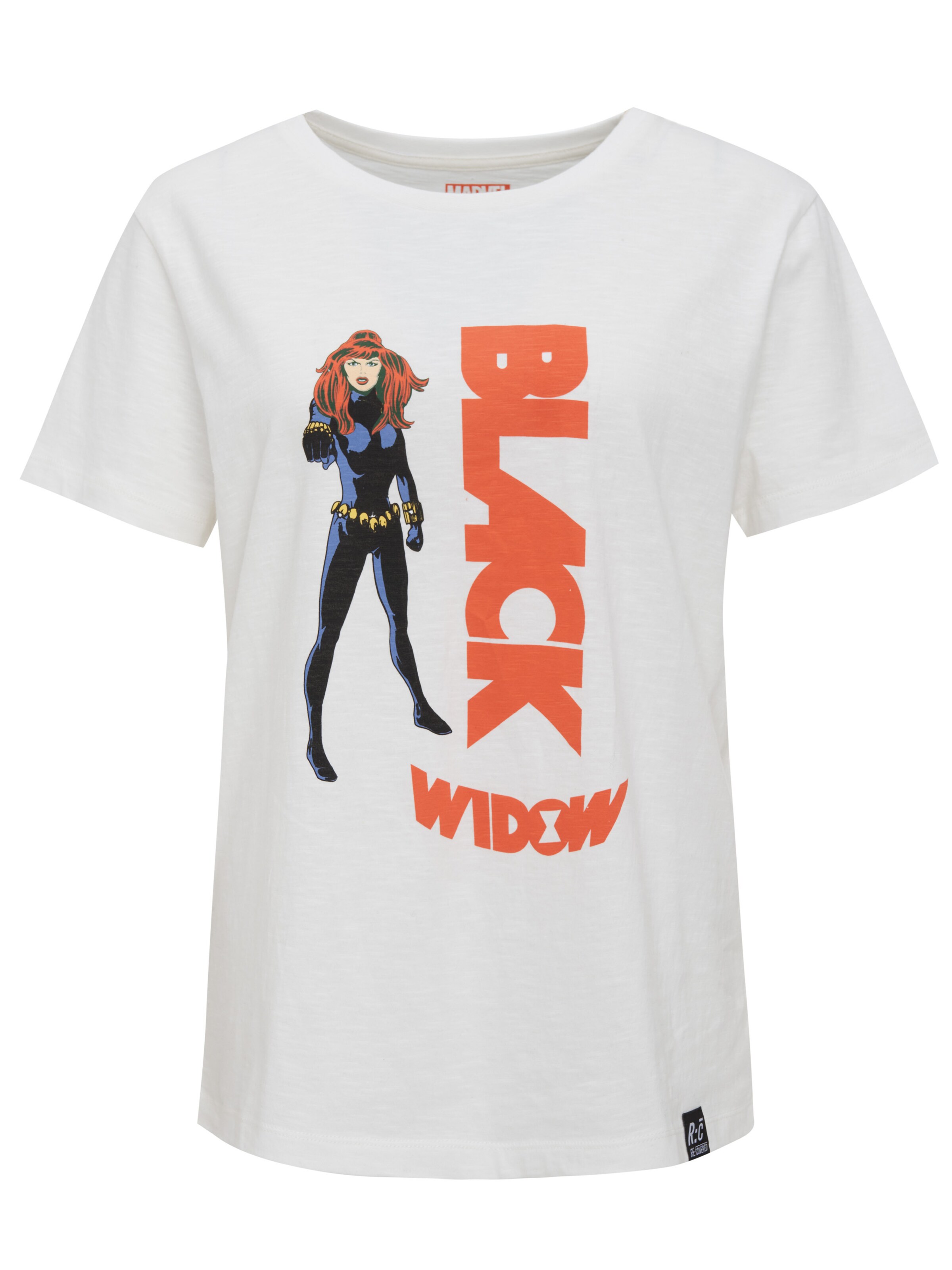 Recovered T-Shirt 'Black Widow Graphic' in Beige: Vorderseite