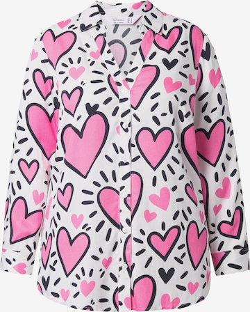 MIAMODA Blouse in Wit: voorkant