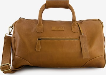 VENEZIA Weekender in Brown: front