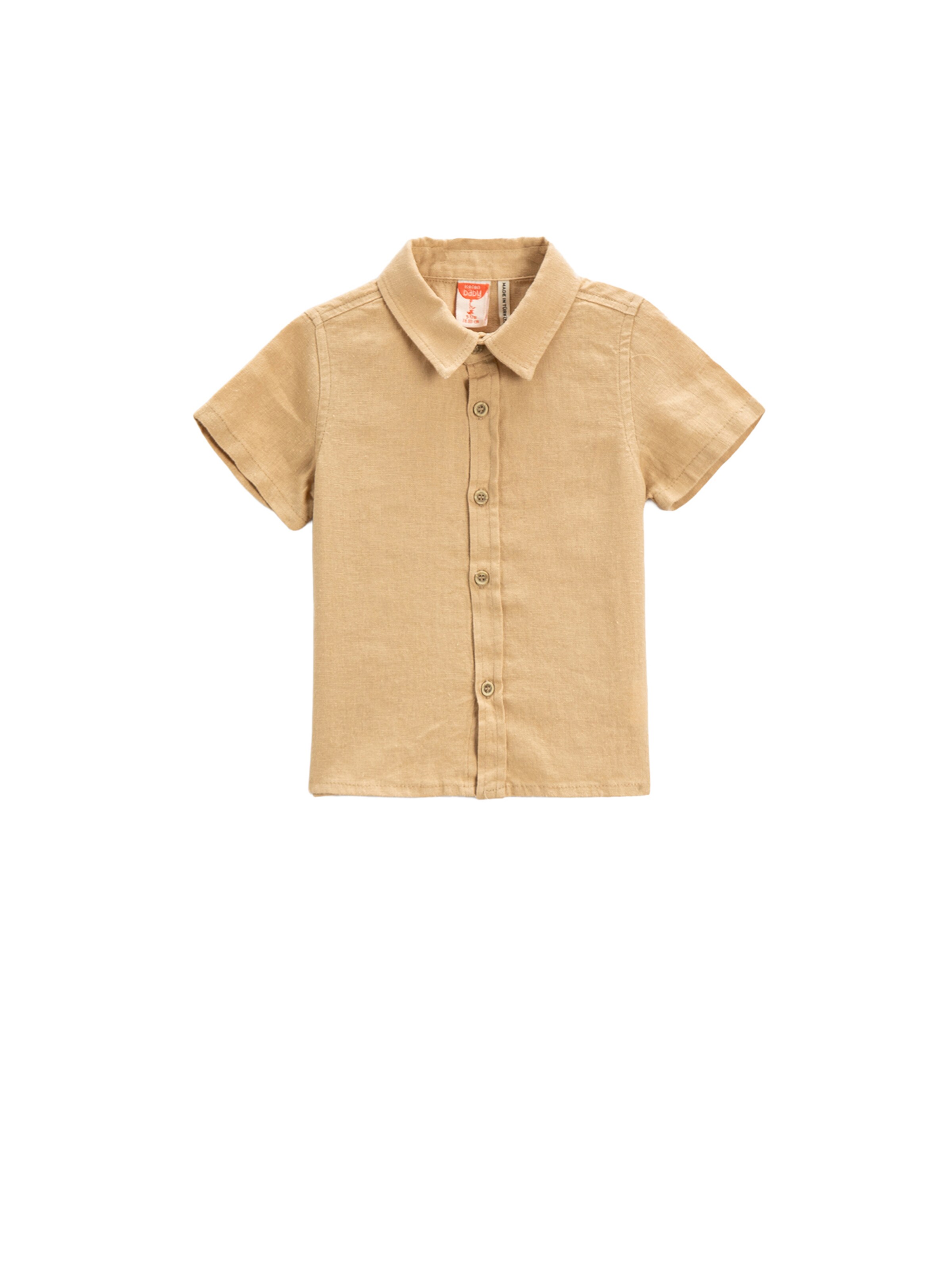 Koton Regular fit Overhemd in Beige: voorkant