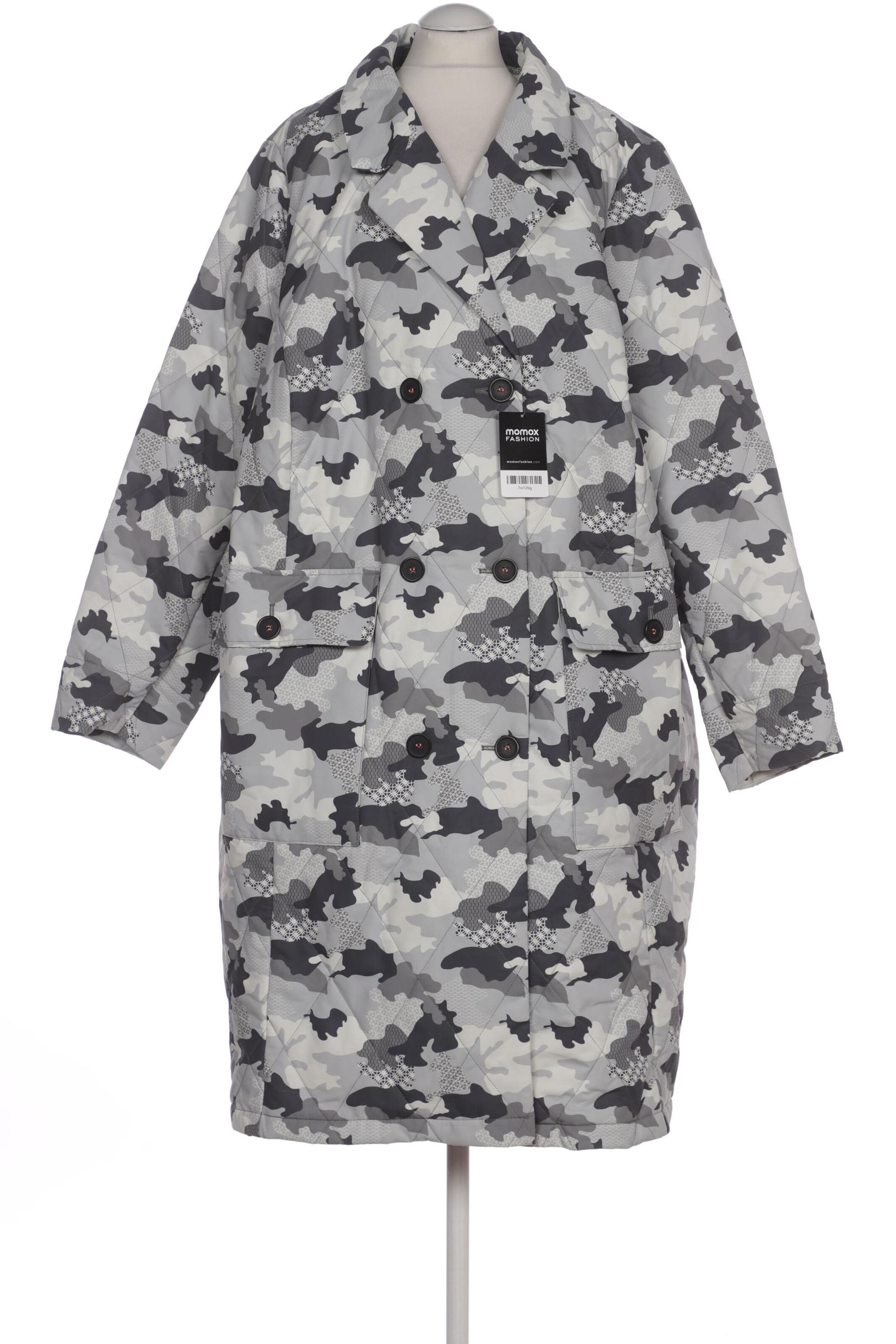 Ulla Popken Mantel 9XL in Grau: Vorderseite