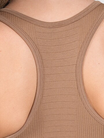 Smilodox Bralette Sports Top in Brown