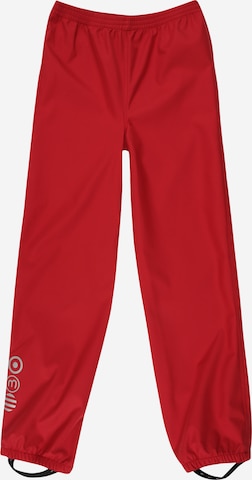 MINYMO Tapered Athletic Pants in Red: front