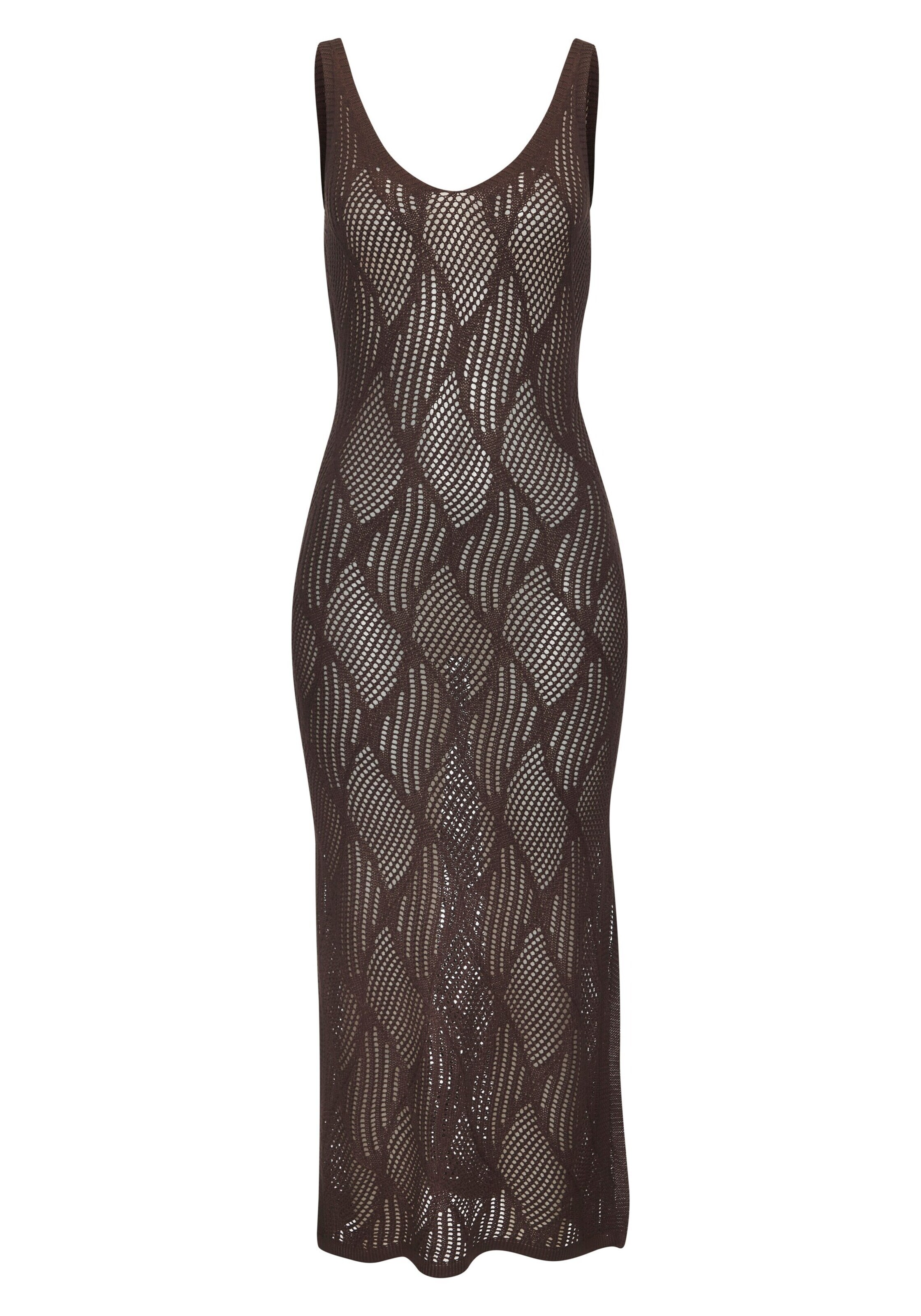 LASCANA - Vestido de playa en marrón: frente