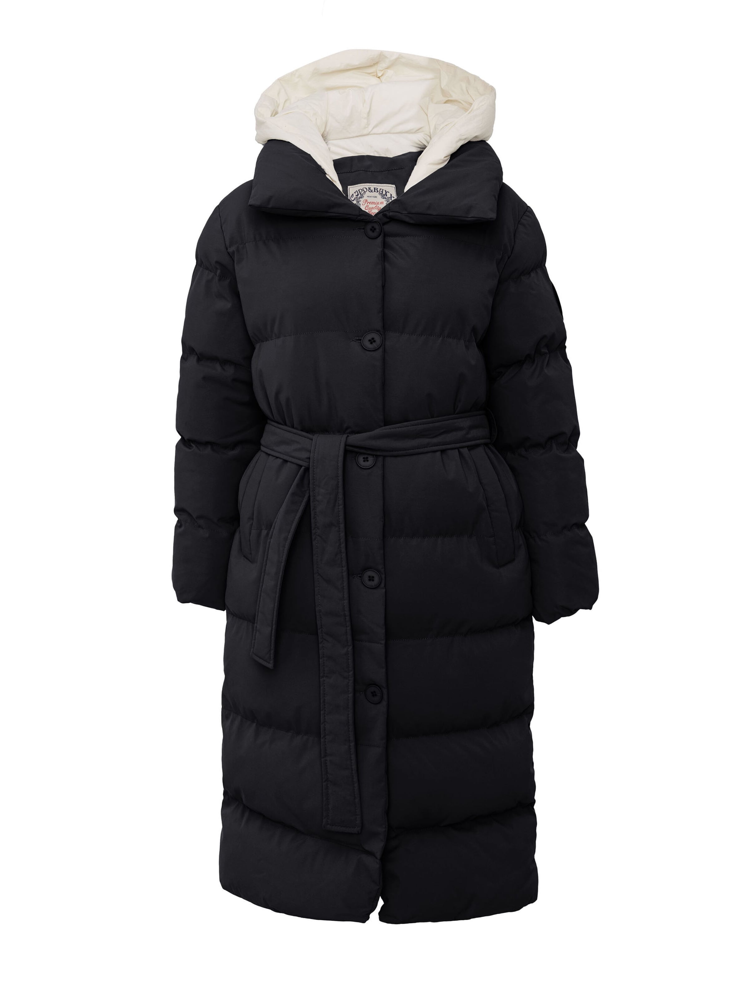 CIPO & BAXX Wintermantel 'WM145' in Zwart: voorkant