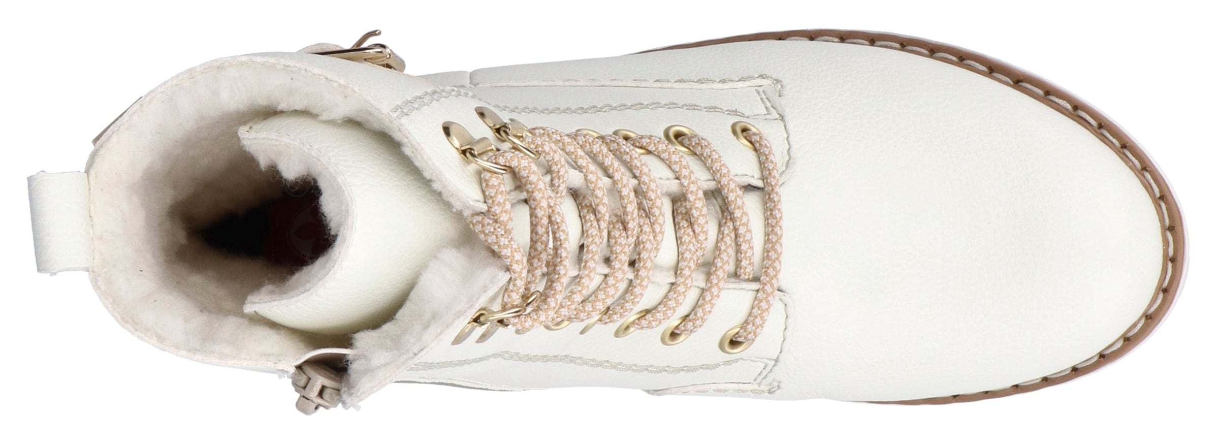 Bottines à lacets Rieker en blanc