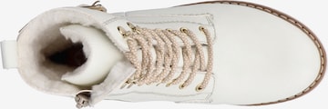 Rieker Lace-Up Ankle Boots in White