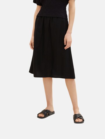 TOM TAILOR Skirt in Black: front