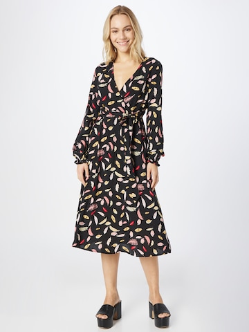 VILA Dress 'LEAF' in Black: front