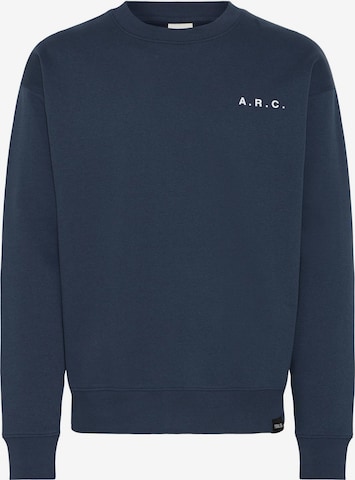 !Solid Sweater ' SDHannes ' in Blue: front