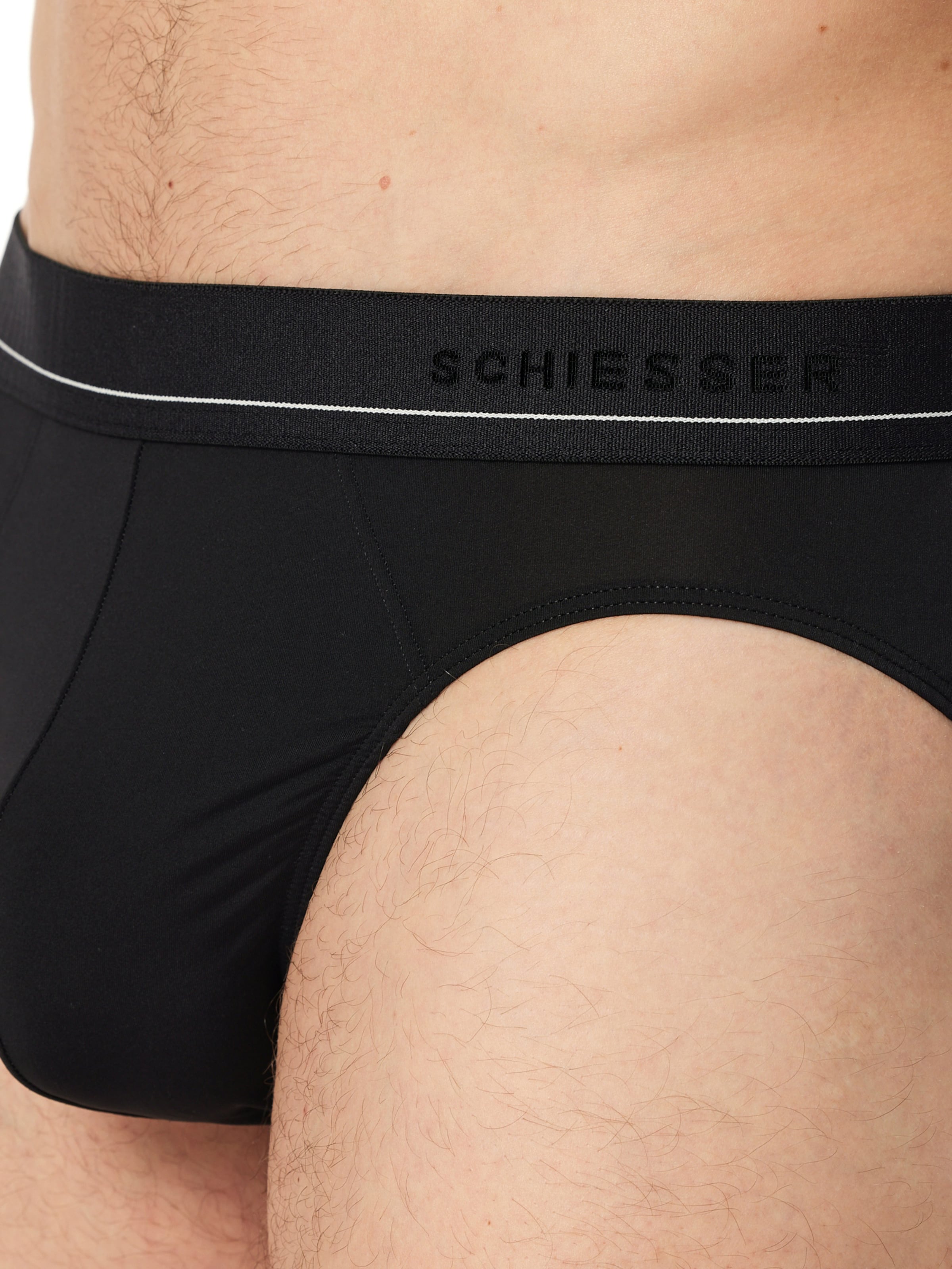 SCHIESSER Slip ' Rio - Pure Micro ' in Black