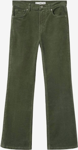 MANGO Flared Cargo Jeans in Green: front