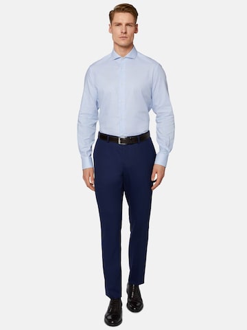Boggi Milano Slim fit Overhemd in Blauw