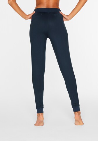 LASCANA ACTIVE Slimfit Sporthose in Blau