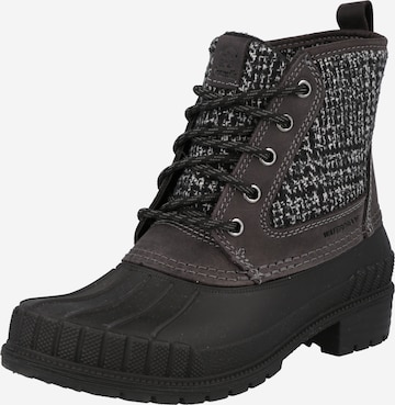 Kamik Lace-Up Boots in Grey: front