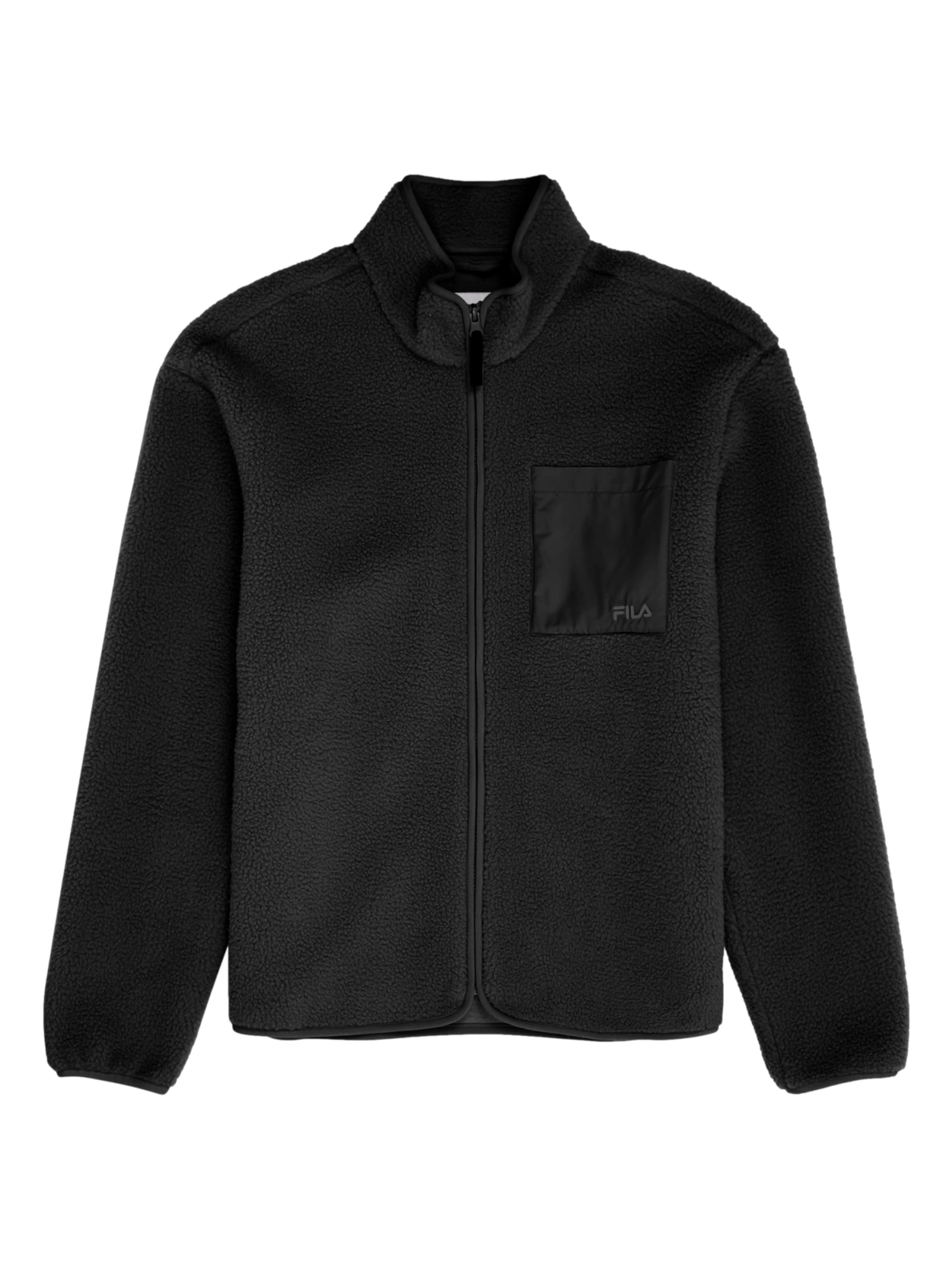 FILA Fleecejakke 'VALGRANA' i sort: forside