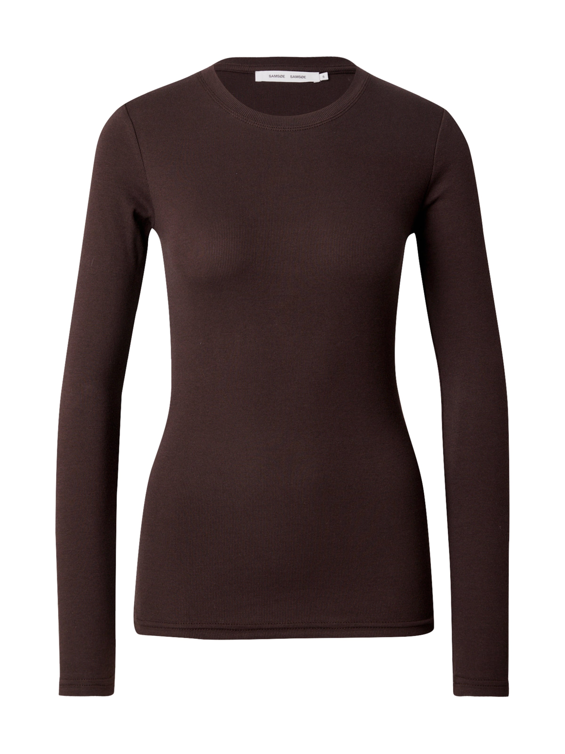 brūns Samsøe Samsøe T-Krekls 'Alexa': no priekšpuses