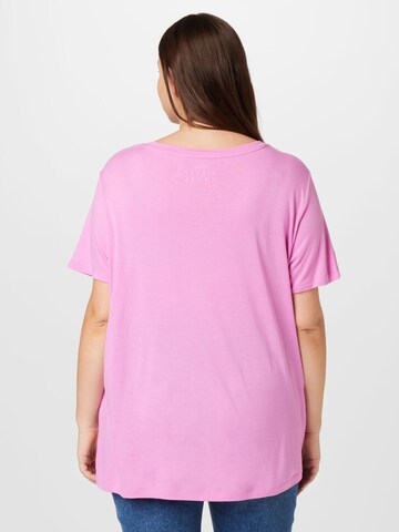 T-shirt 'MICKEY' ONLY Carmakoma en violet