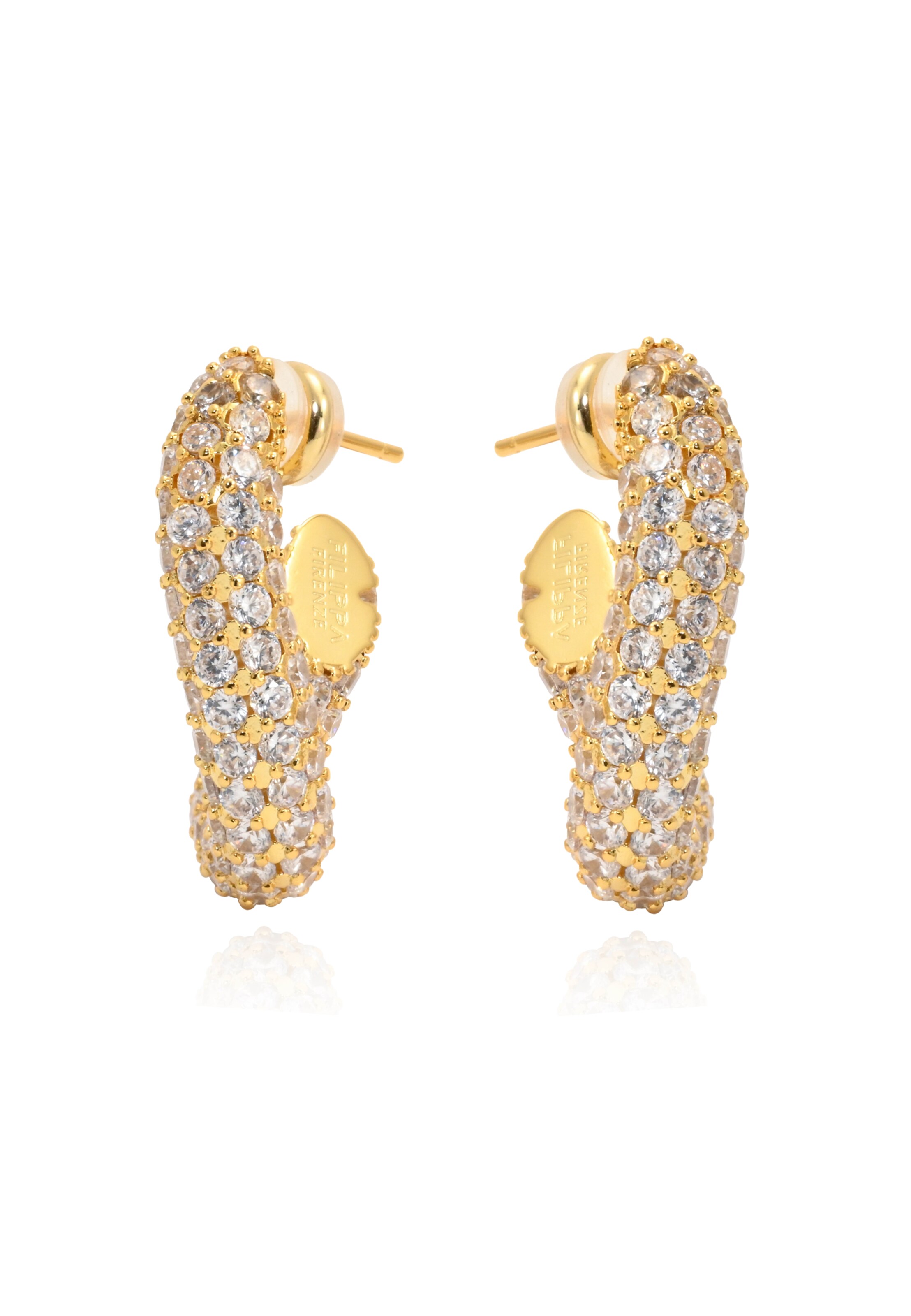 FILIPPA FIRENZE Ohrringe 'Sparkling GIGI' in Gold: Vorderseite