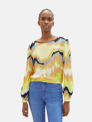 TOM TAILOR DENIM Blouse in Yellow: front