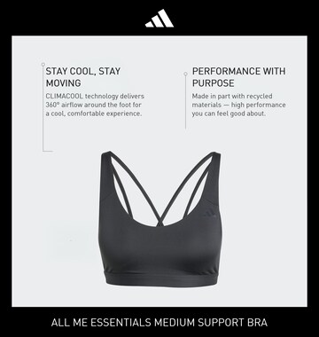 Bustier Soutien-gorge de sport 'All Me Ess' ADIDAS PERFORMANCE en noir