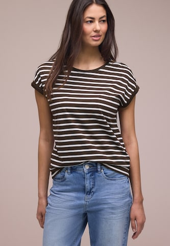 STREET ONE T-Shirt in Braun: Vorderseite