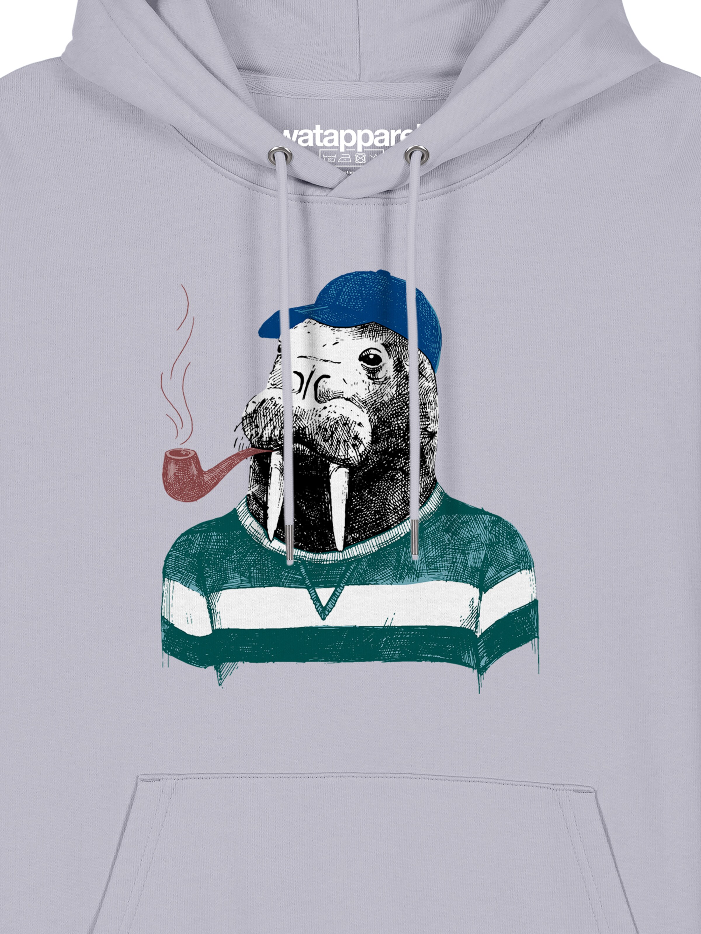 Sweat-shirt 'Walross' Watapparel en violet