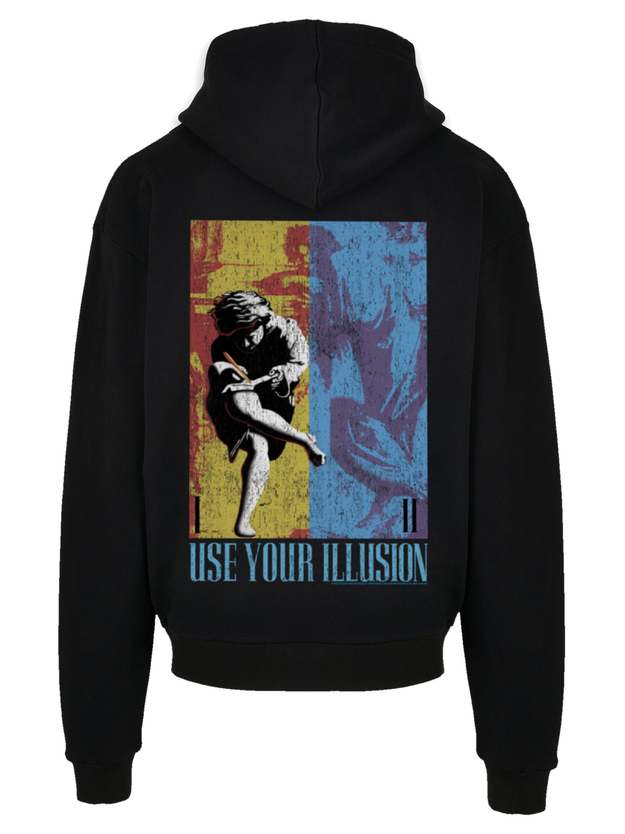 Sweat-shirt 'Guns 'n' Roses Music Double Illusion' F4NT4STIC en noir