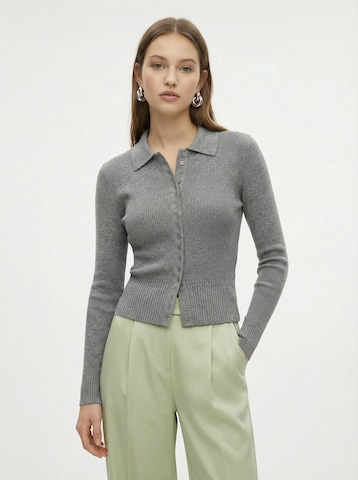 studioselect Strickjacke 'Luna' in Grau: Vorderseite