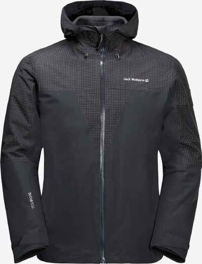 JACK WOLFSKIN Jacke 'DNA Rhapsody' in dunkelgrau / weiß, Produktansicht