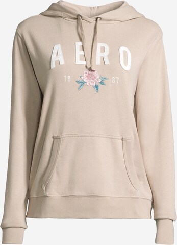 AÉROPOSTALE Sweatshirt i beige: framsida