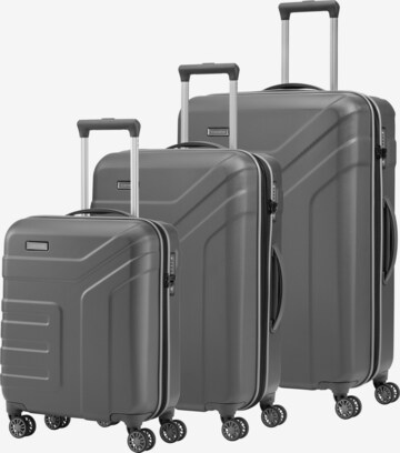 TRAVELITE Suitcase Set 'Vector' in Grey: front