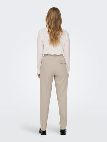 ONLY Regular Trousers with creases 'CORINNA' in Beige