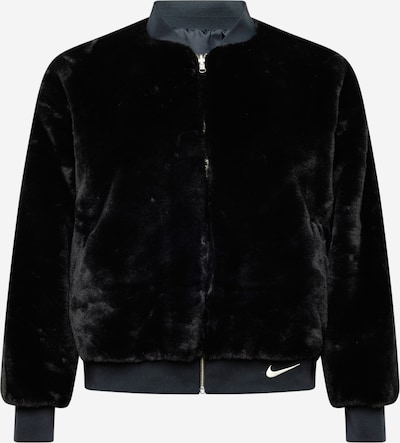 Nike Sportswear Демисезонная куртка в Темно-серый / Черный / Белый, Обзор товара