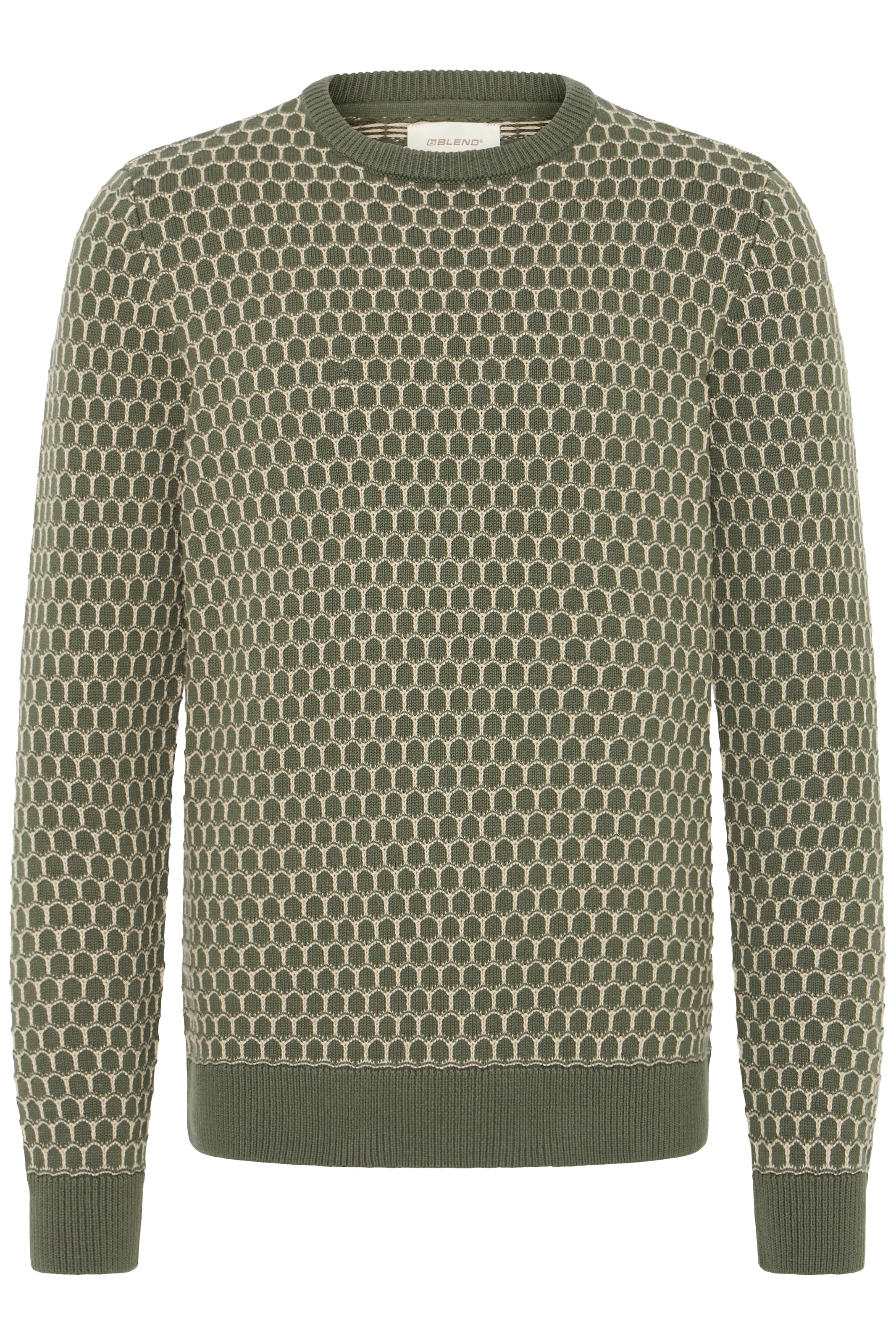 BLEND Pullover 'BHDONG' in Grün: Vorderseite