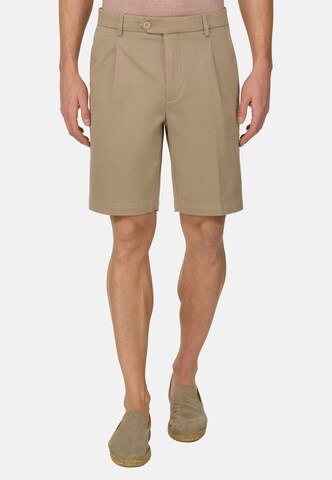 Boggi Milano Slimfit Hose in Braun: Vorderseite