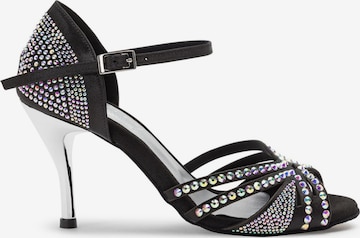 Dancing Queens Pumps 'Sparkle Shine Tanzschuhe Satin - Absatz 8.0 cm thin' in Schwarz: Vorderseite