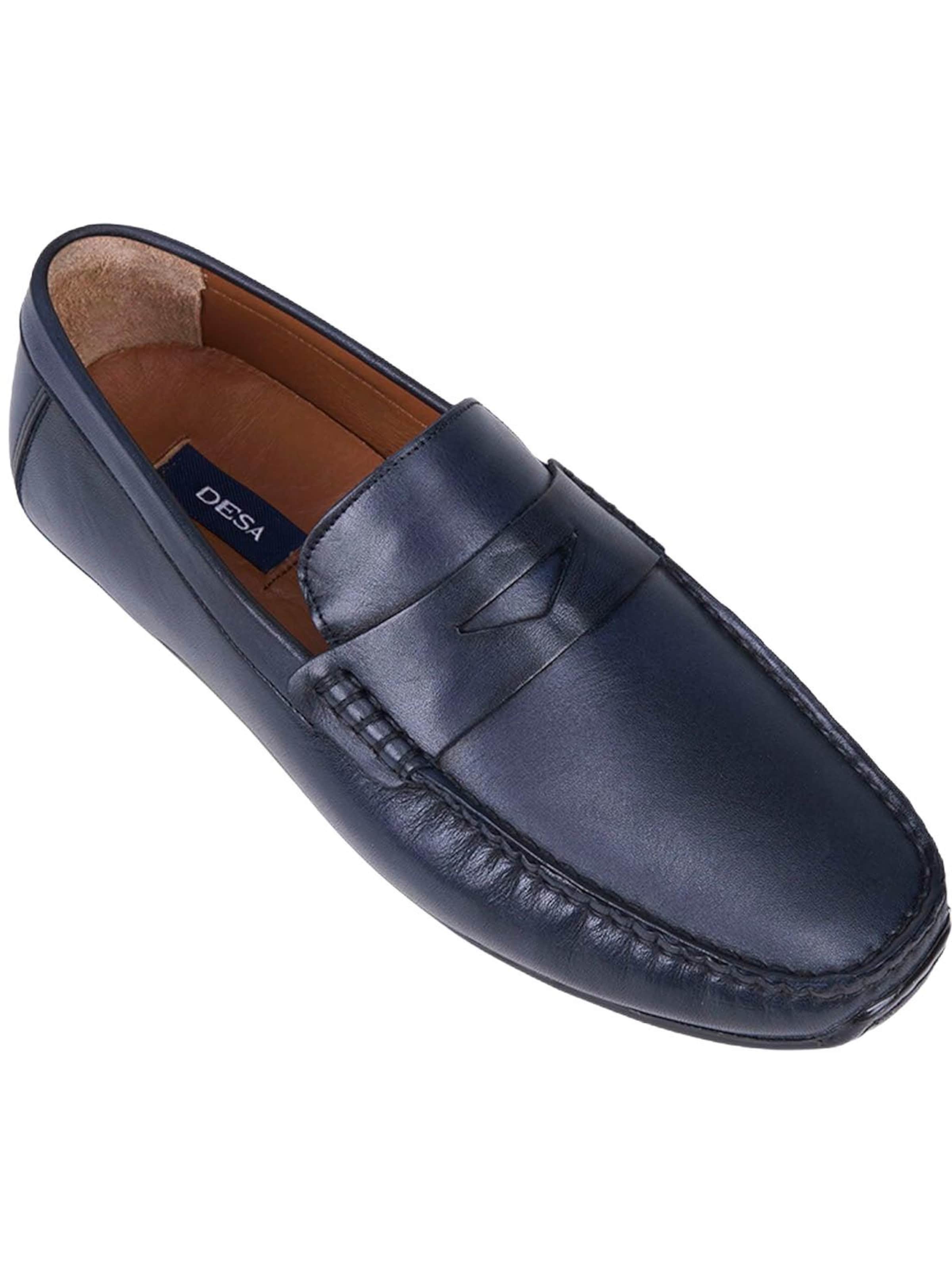 Mocassin 'DESA Herren-Lederslipper für den Alltag' Desa en bleu : devant