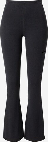 Evazați Pantaloni de la Nike Sportswear pe negru: față