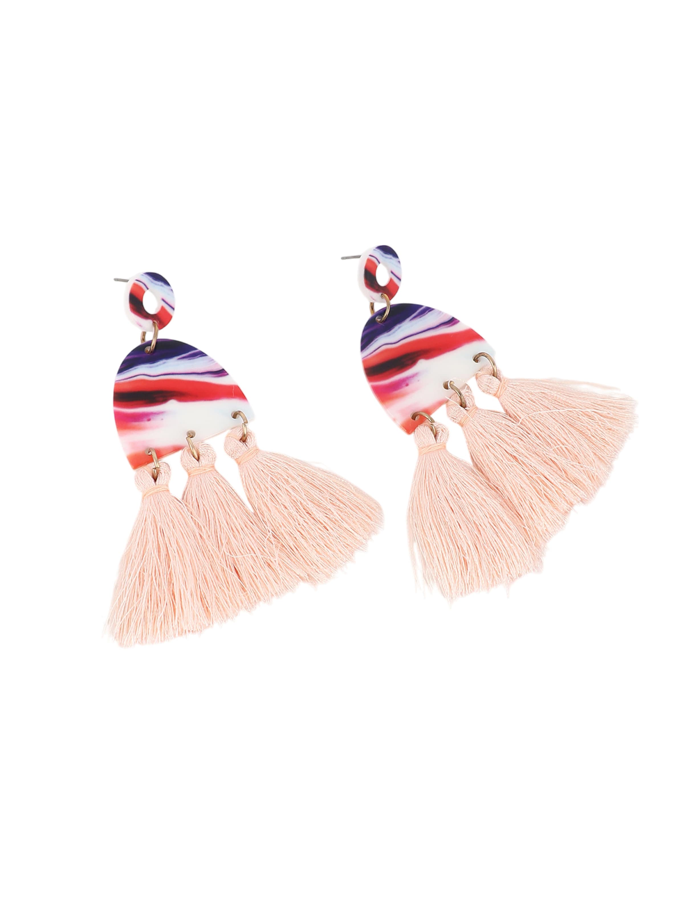 SOHI Ohrringe 'Shulamite' in Orange: Vorderseite